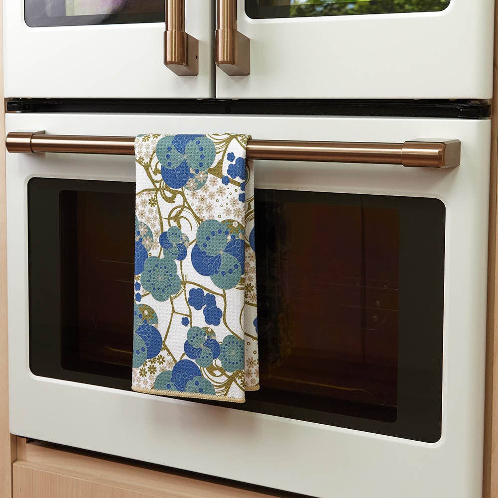 Kintsugi Blue Eco Kitchen Tea Towel