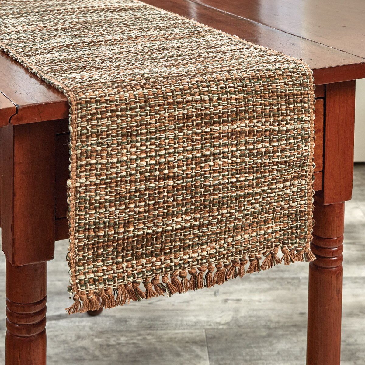 TWEED TABLE RUNNER 54" L - GINGER