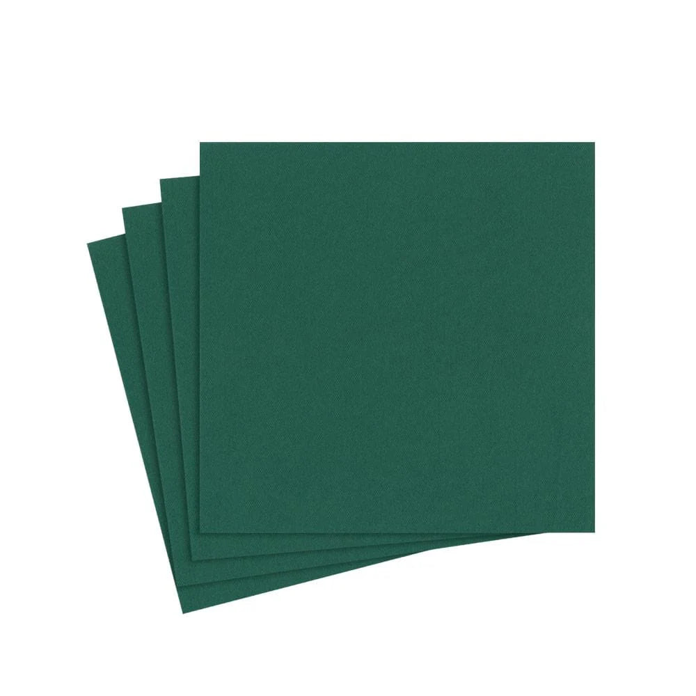 COCKTAIL NAPKINS HUNTER GREEN