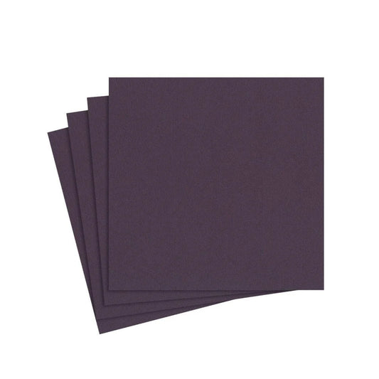 COCKTAIL NAPKINS AUBERGINE