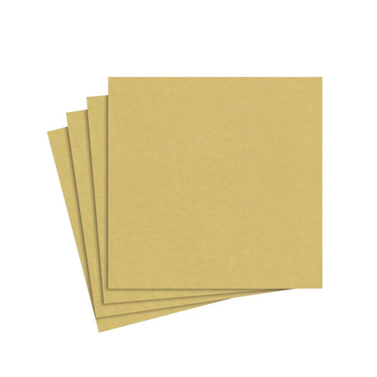 COCKTAIL NAPKIN PAPER LINEN GOLD