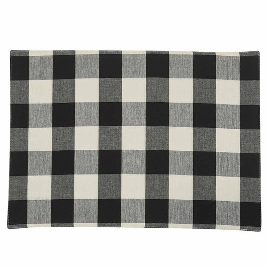 WICKLOW CHECK PLACEMAT BLK/WHT