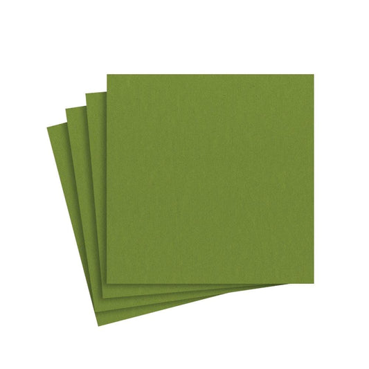 COCKTAIL NAPKINS LEAF GREEN
