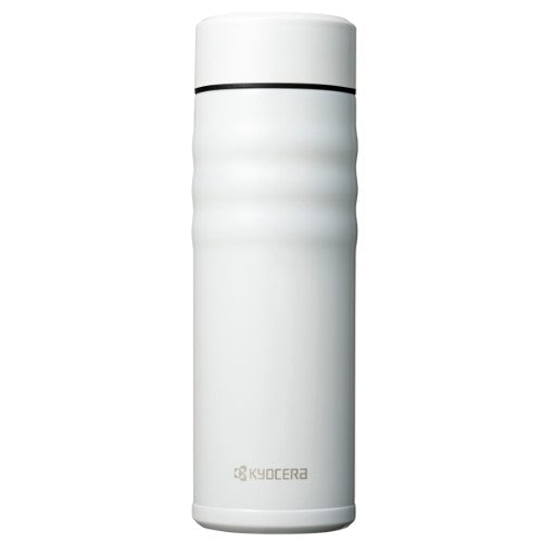 TWIST TOP CERAMIC INSULATED MUG 17 OZ WHITE