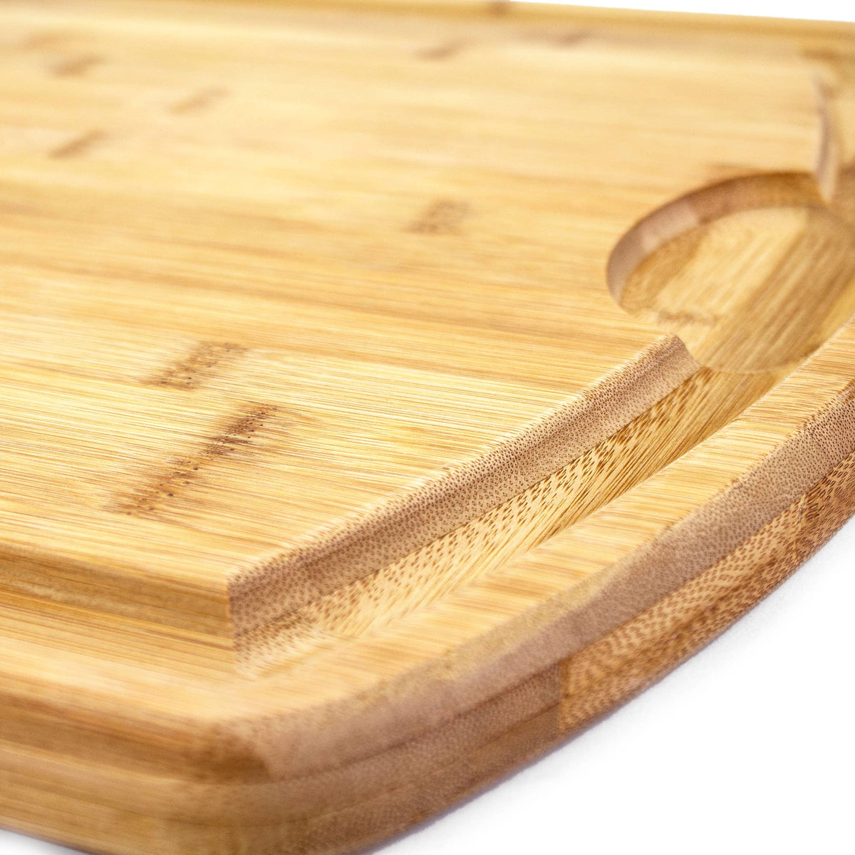 FARMHOUSE CARVER, BAMBOO CARVING BOARD W/ JUICE GROOVE