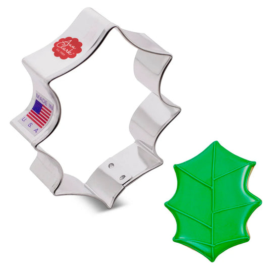 HOLLY LEAF COOKIE CUTTER