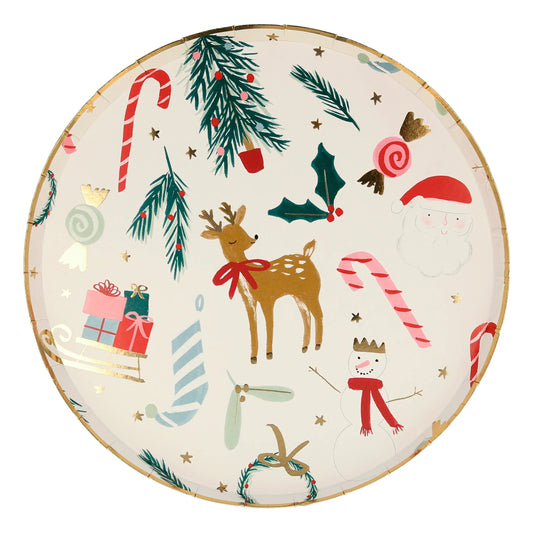 FESTIVE MOTIF SIDE PLATES