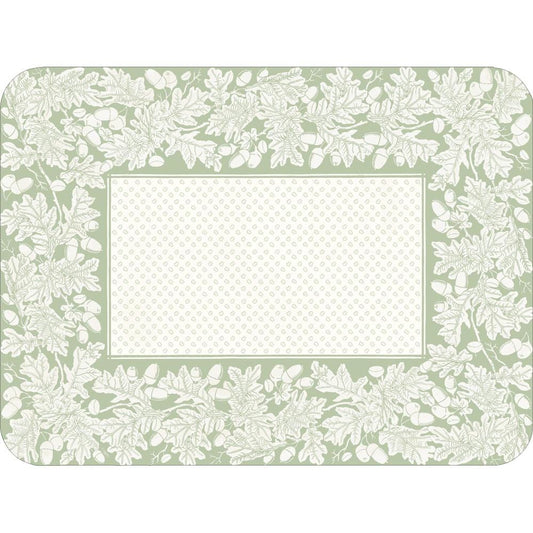 PAPER PLACEMATS RECT 12" SAGE GRN