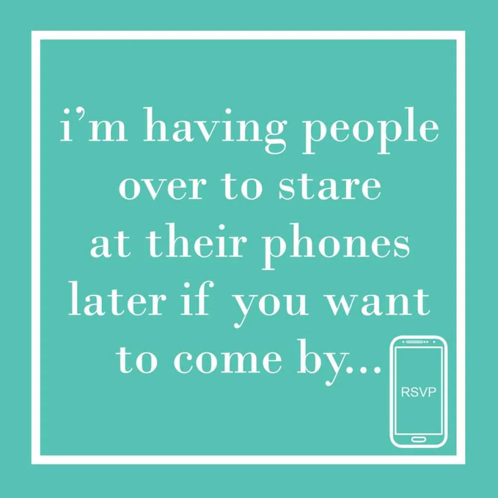 COCKTAIL NAPKINS THEIR PHONES