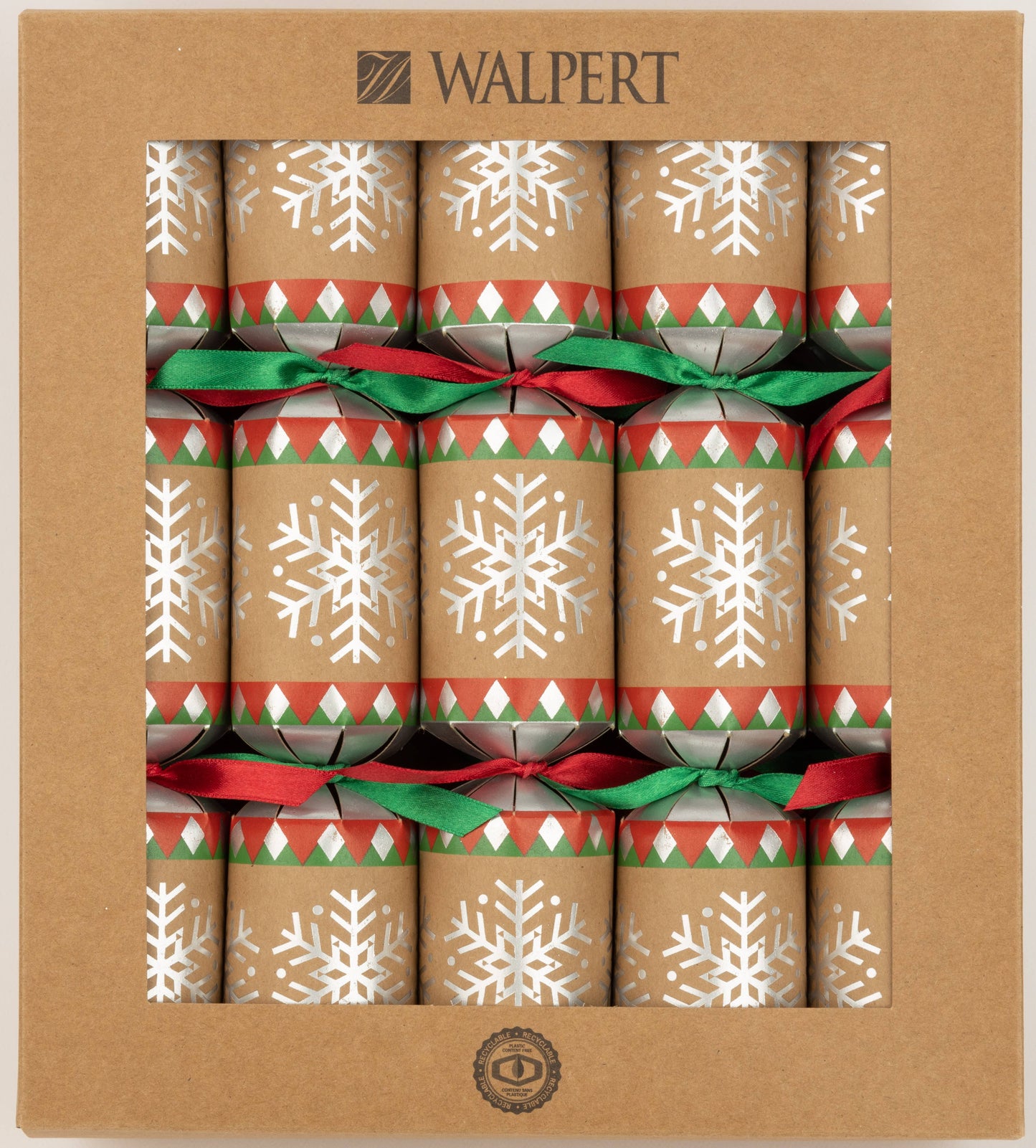 CHRISTMAS CRACKERS ECO MOUNTAIN SNOWFLAKE