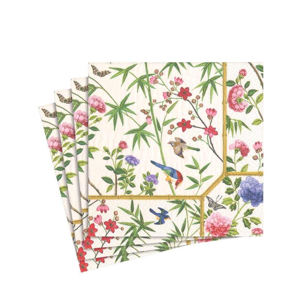COCKTAIL NAPKIN CHINESE WALLPAPER CREAM