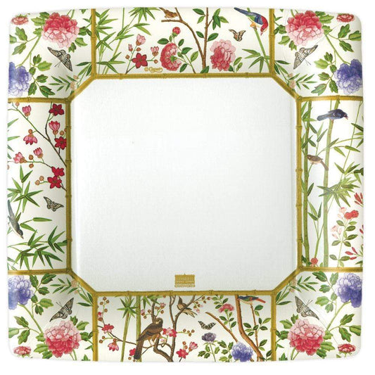 DINNER PLATE SQUARE CHINESE WALLPAPER CREAM