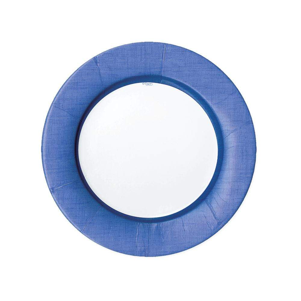 DESSERT PAPER PLATE LINEN BLUE 2