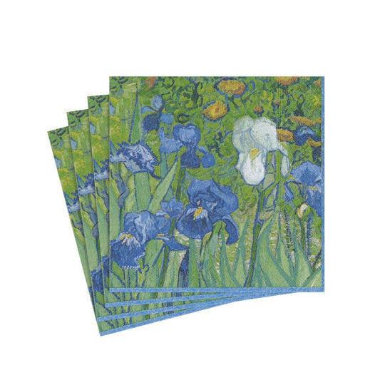 COCKTAIL NAPKIN VAN GOGH IRISES