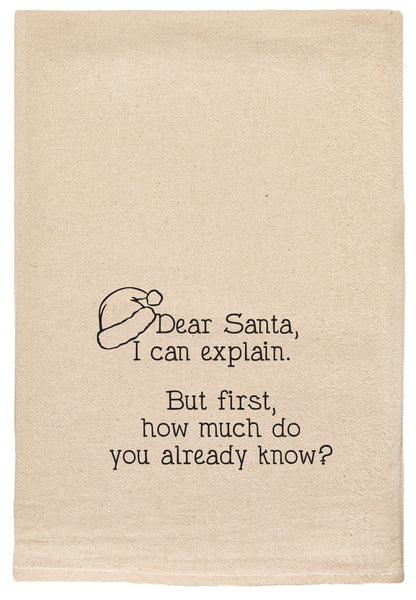 FUNNY TOWEL DEAR SANTA