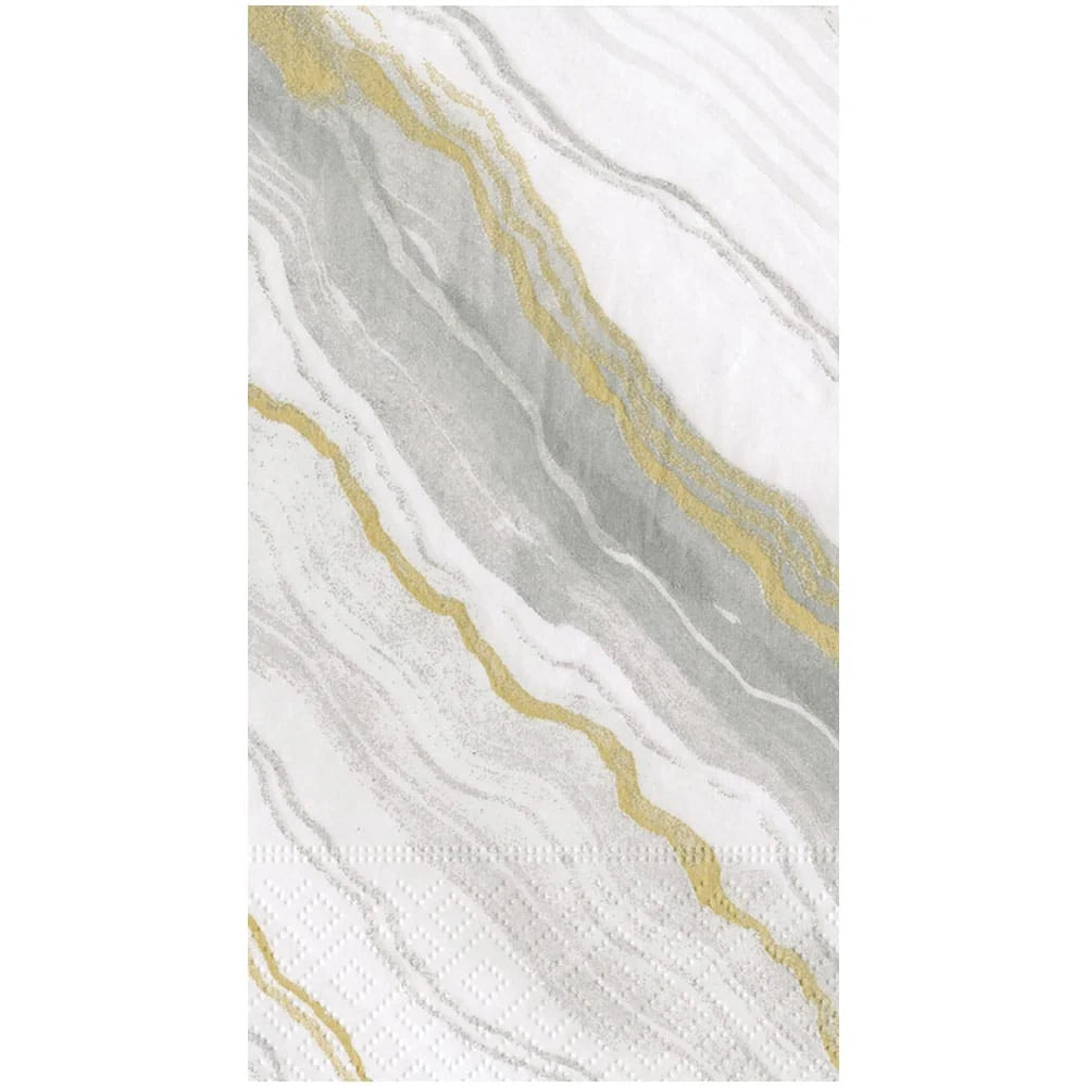 MARBLE GREY GUEST TOWEL