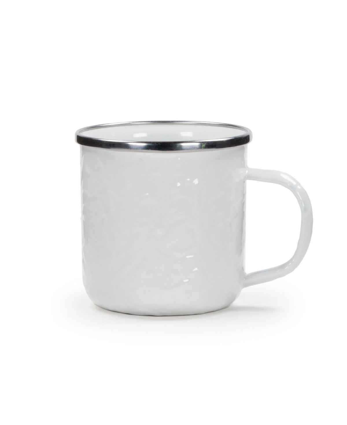COFFEE MUG ENAMEL 12 OZ WHT