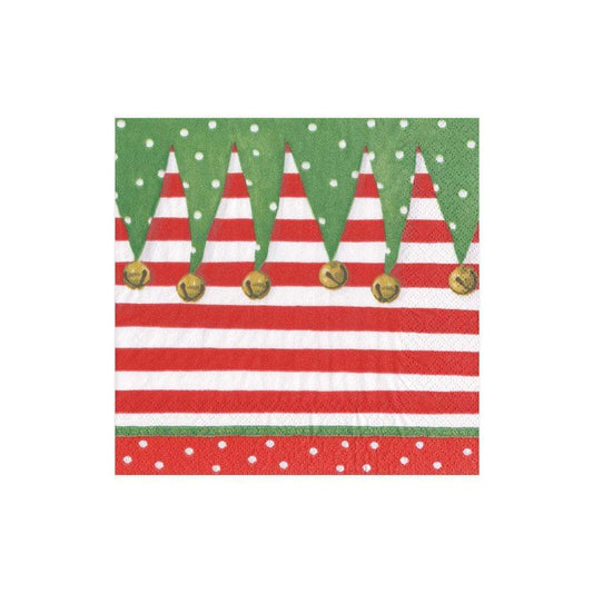 COCKTAIL NAPKIN STOCKING STRIPE