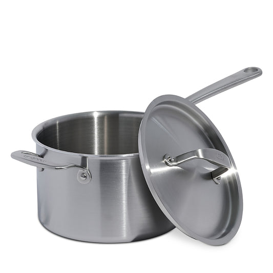 MADE IN STAINLESS CLAD SAUCEPAN & LID 4QT
