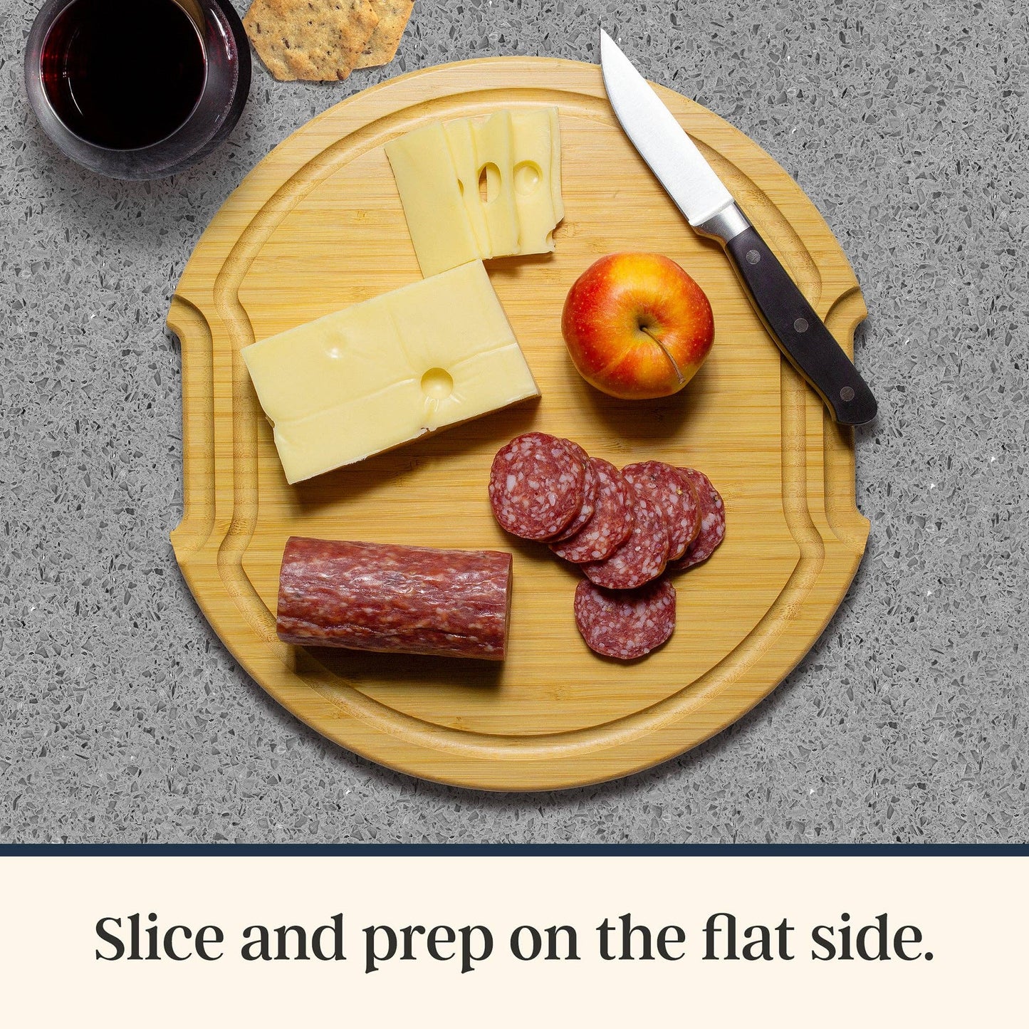 Round Charcuterie Board w/ Locking Lid