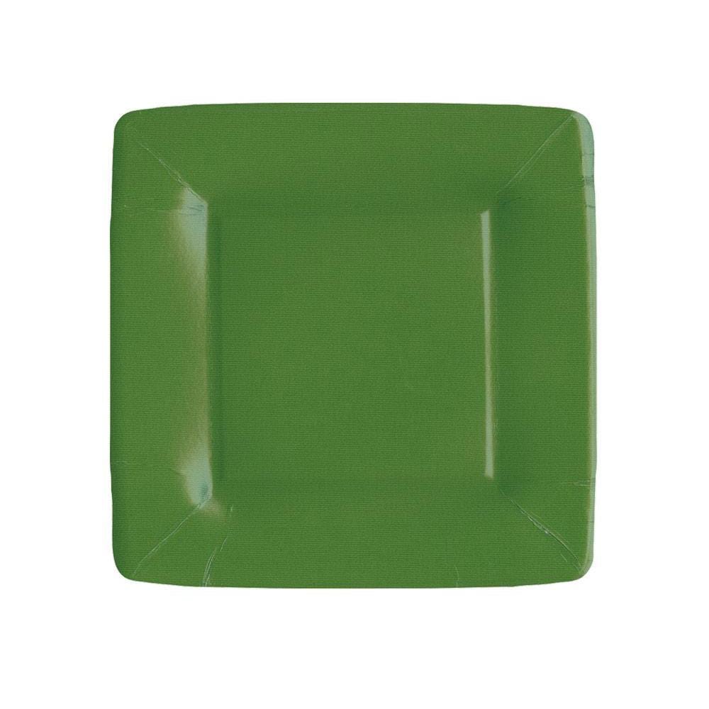DESSERT PAPER PLATE HUNTER GREEN 7IN