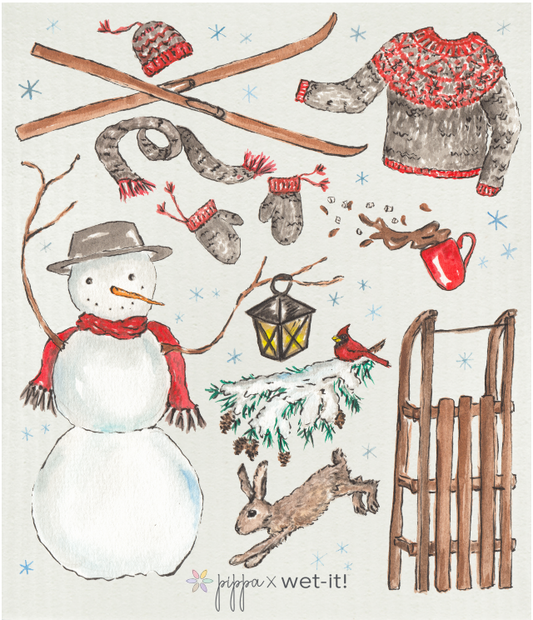WONDERFUL WINTER SWEDISH CLOTH