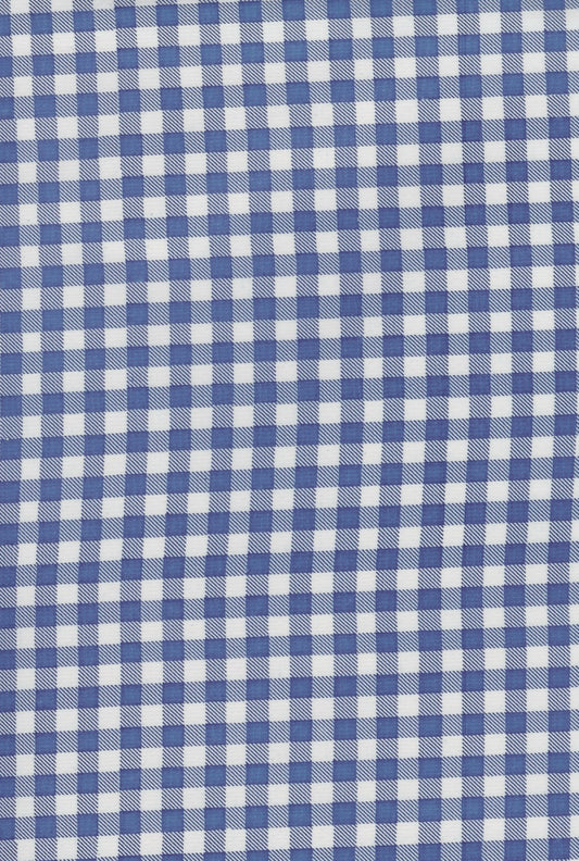 GINGHAM BLUE TABLECLOTH 84 X 47.5