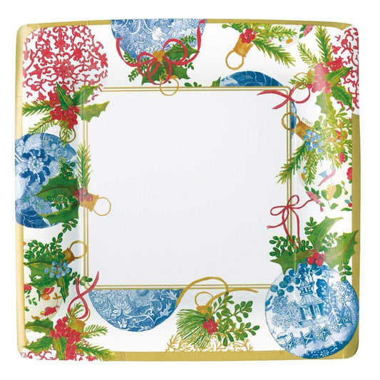 DINNER PAPER PLATE PORCELAIN ORNAMENTS SQ