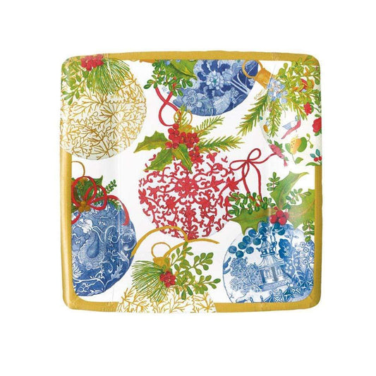 DESSERT PAPER PLATE PORCELAIN ORNAMENTS SQ