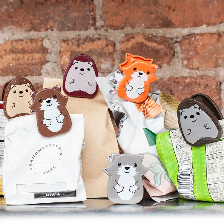 WOODLAND BAG CLIPS SET OF 6