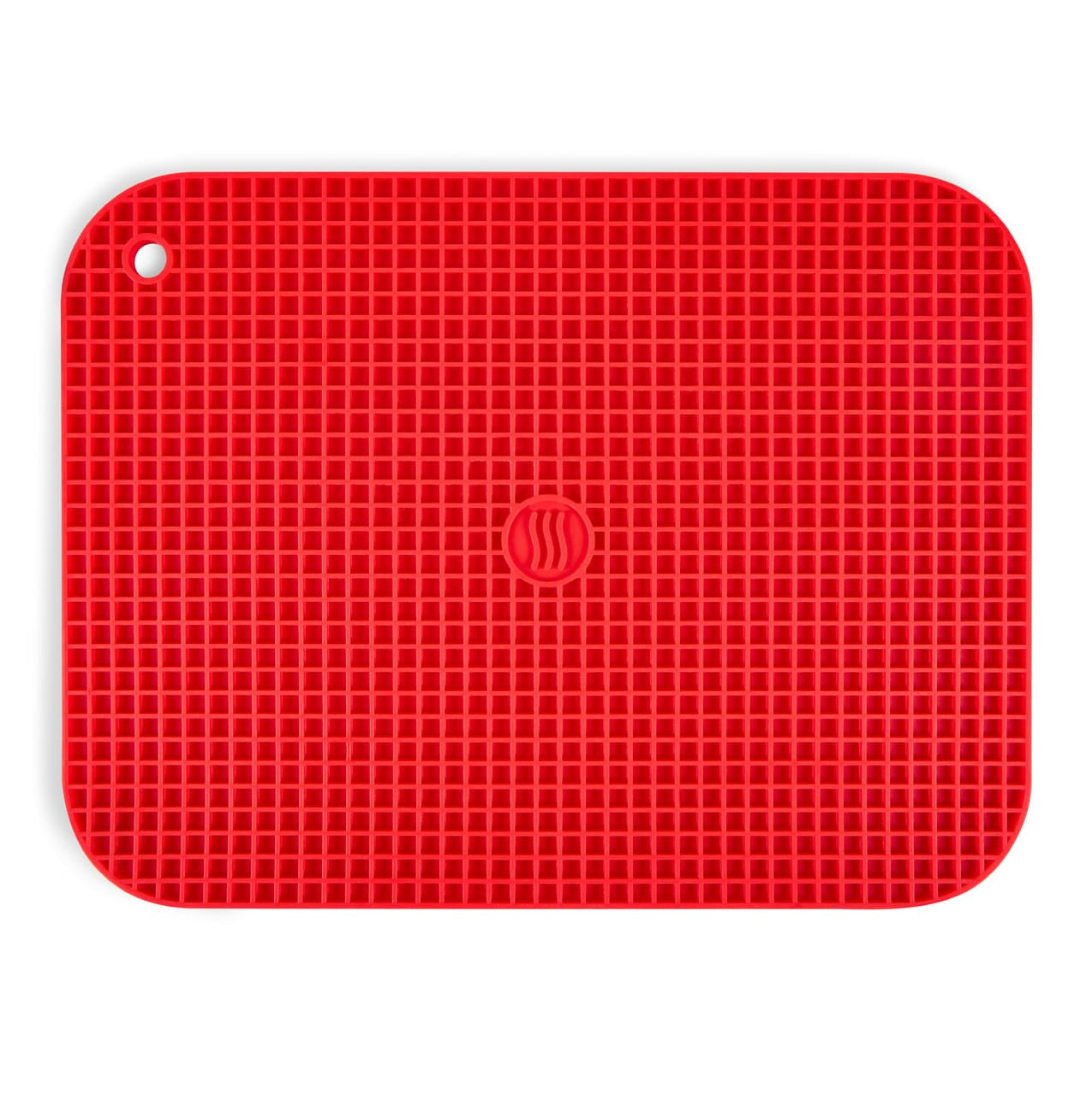 SILICONE TRIVET 12"X9.25" RED