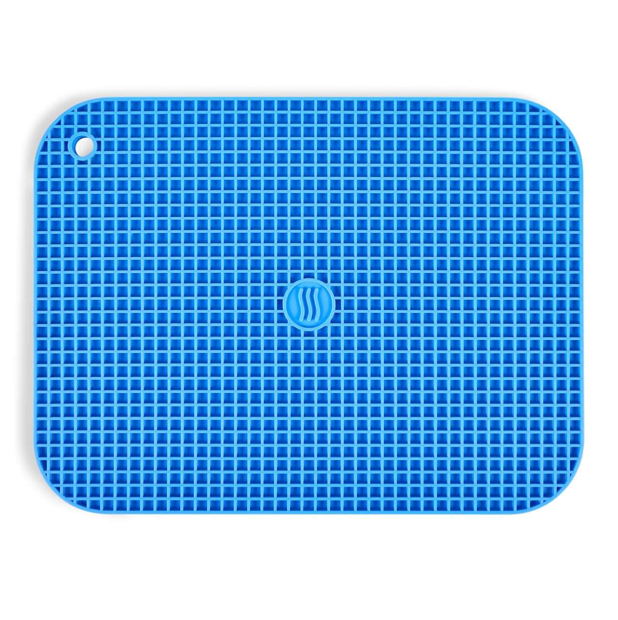 SILICONE TRIVET 12"X9.25" BLUE
