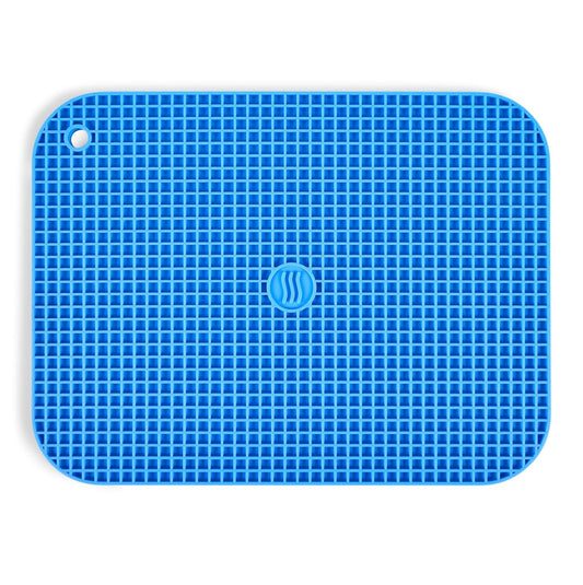 SILICONE TRIVET 12"X9.25" BLUE