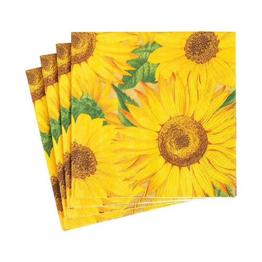 SUNFLOWERS COCKTAIL NAPKINS