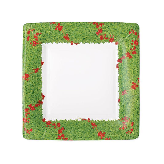 DESSERT PLATE SQUARE HOLIDAY