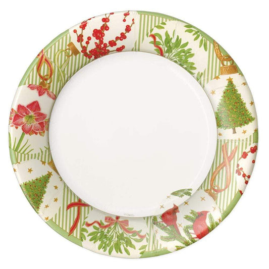 PAPER DINNER PLATE BOTANICAL ORNAMENTS