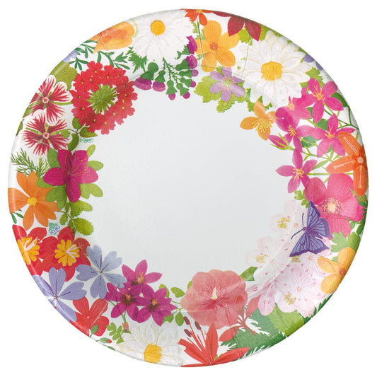 DINNER PAPER PLATE HALSTED FLORAL 10.5IN