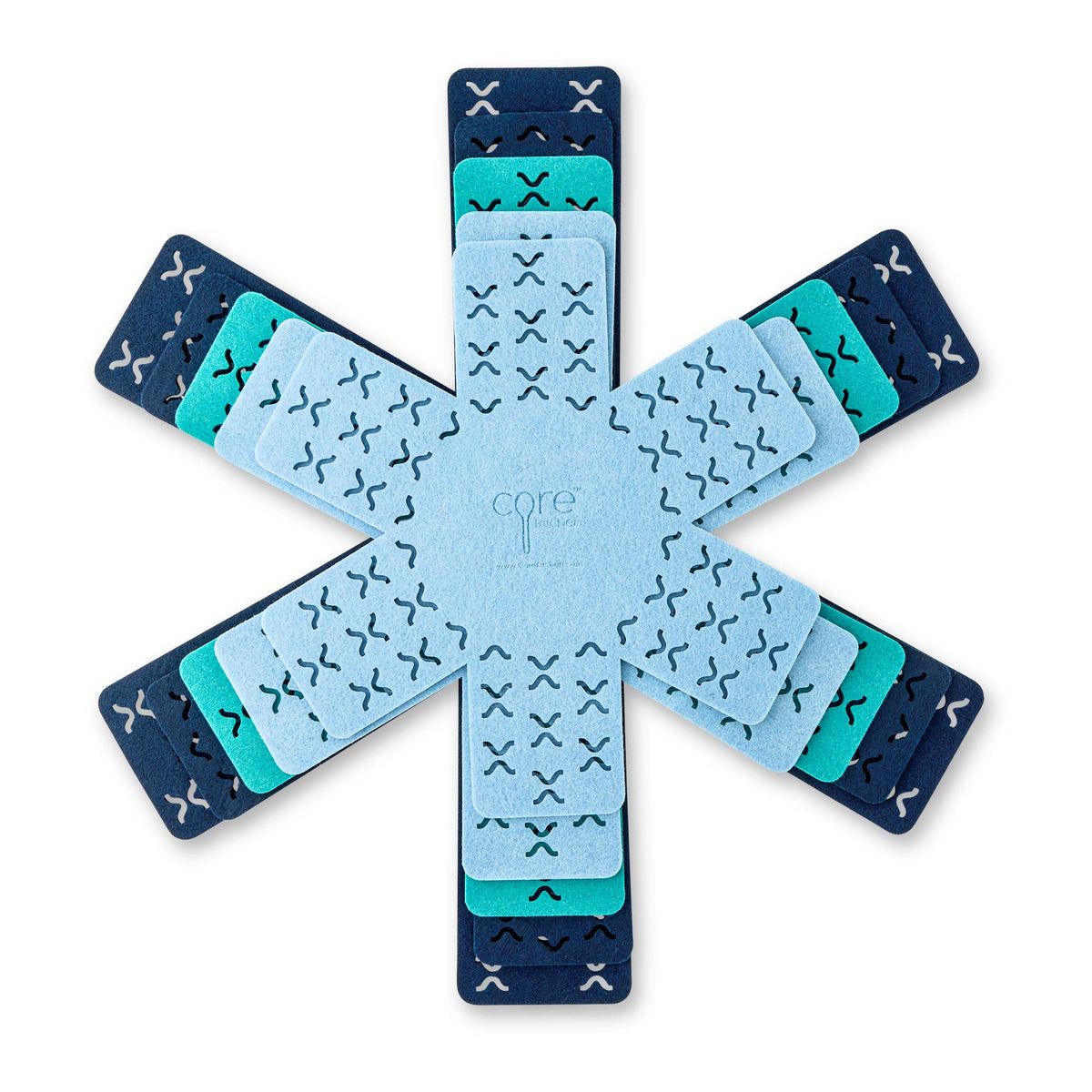 Crisscross Cookware Protectors  Set/5