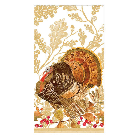PAPER GUEST TOWEL WOODLAND TURKEY