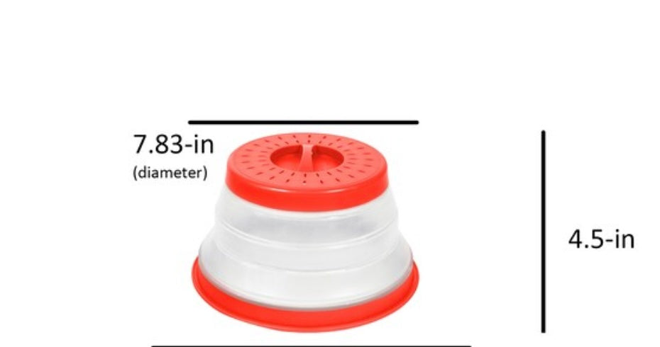 SMALL MICROWAVE FOOD COVER 8"X4"