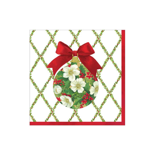 COCKTAIL NAPKIN ORNAMENT AND TRELLIS