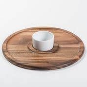 LARGE CHIP 'N DIP WITH CERAMIC BOWL
