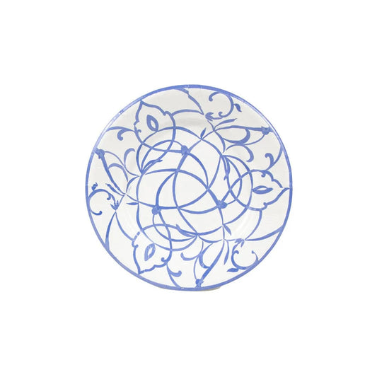 DESSERT PAPER PLATE ALGARVE BLUE 8IN