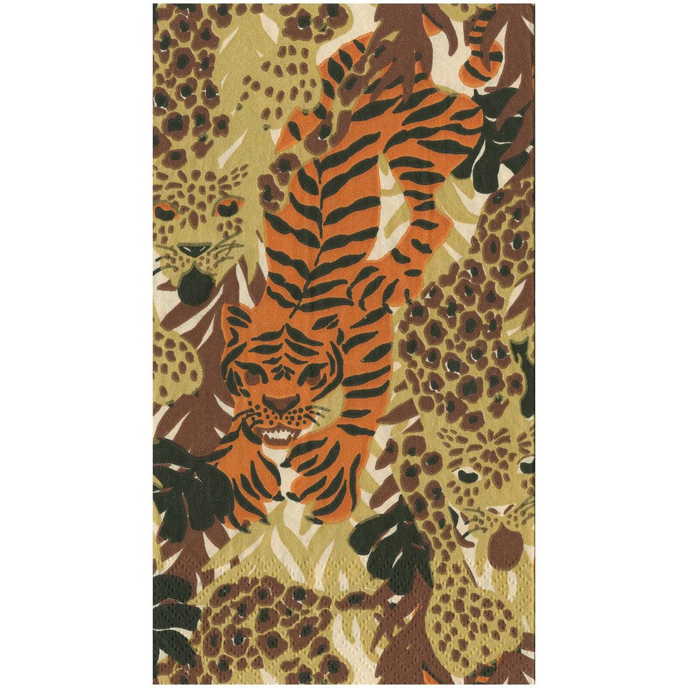 GUEST TOWEL WILD CATS
