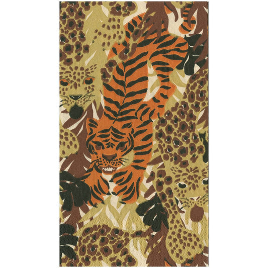 GUEST TOWEL WILD CATS
