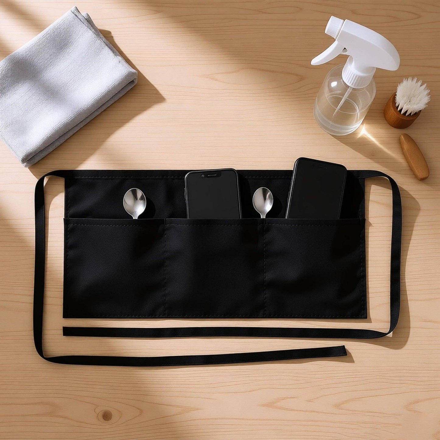 WAIST HALF APRON W/ POCKETS
