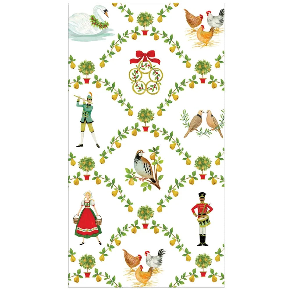 ON THE TWELFTH DAY PAPER GUEST TOWEL