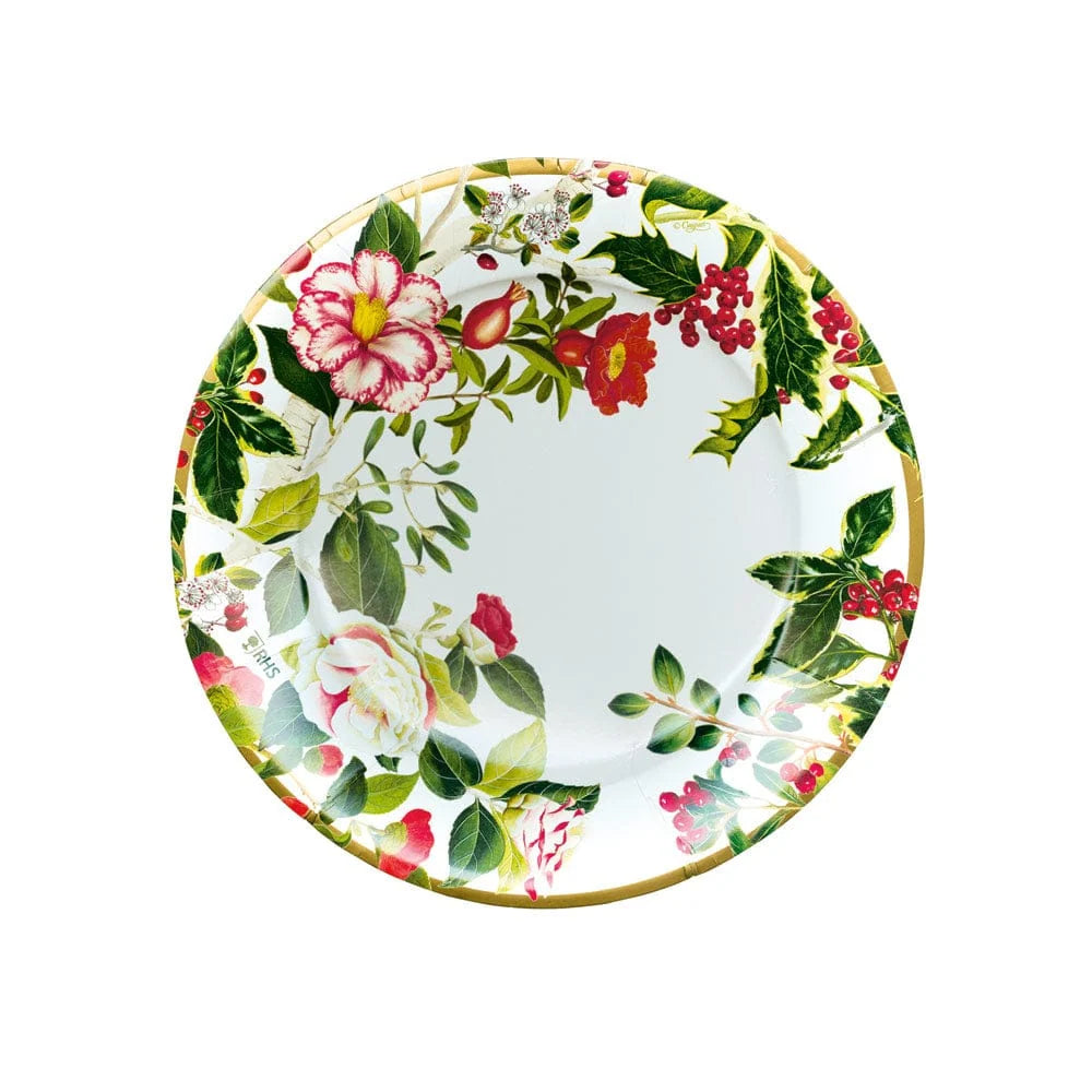 CHRISTMAS CHINOISERIE SALAD/DESSERT PAPER PLATES
