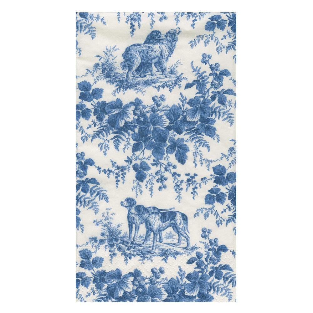 HUNTING TOILE PAPER GUEST TOWEL