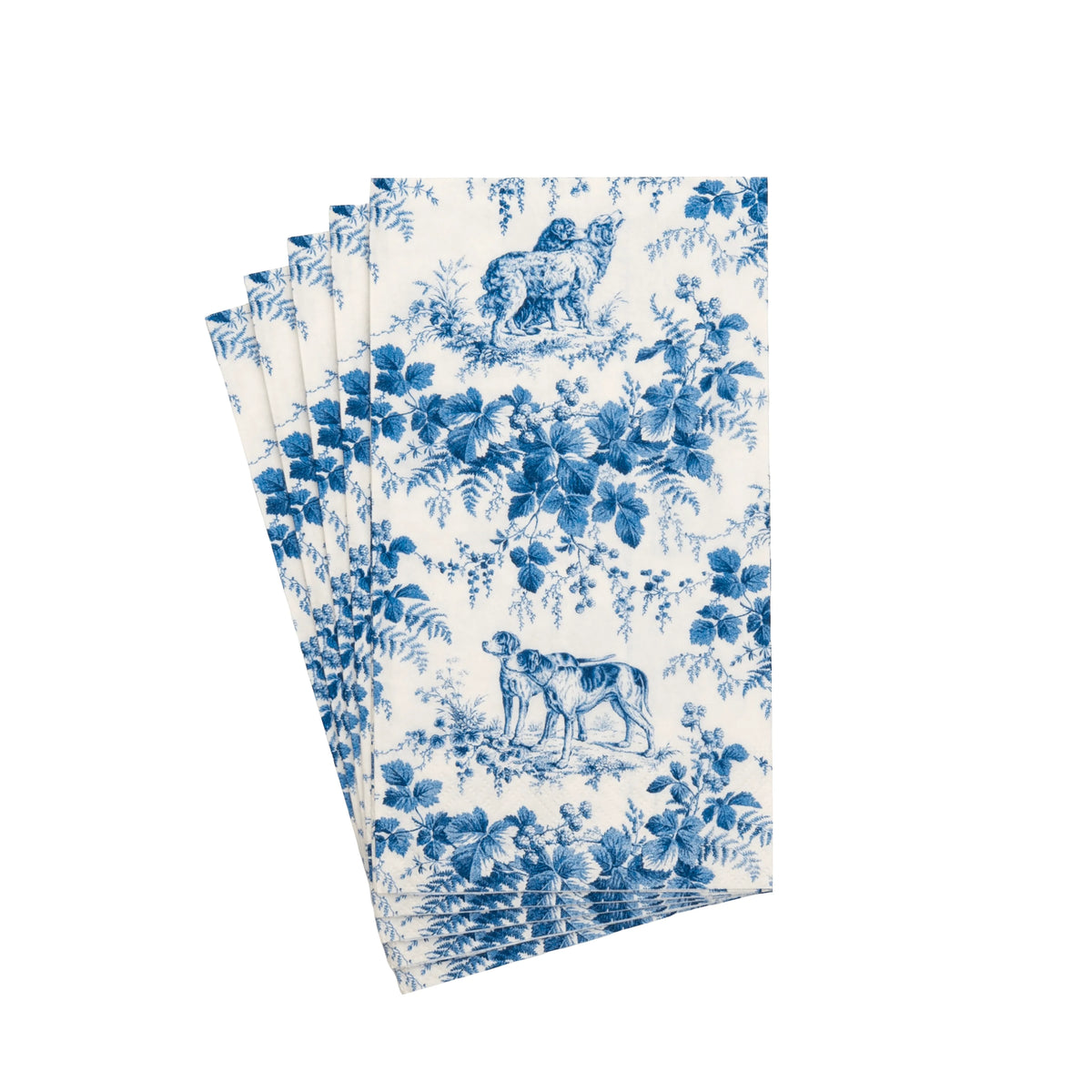 HUNTING TOILE PAPER GUEST TOWEL